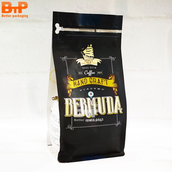 Customization 350g 500g 1kg Coffee Bag Printed Plastic Packaging Bag for Coffee Beans Flat Bottom Mylar Other Packaging Pouch