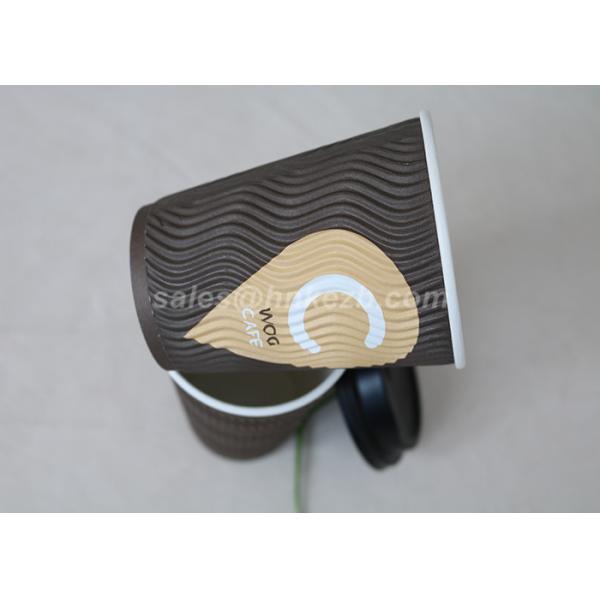 PLA 16oz Customized Disposable To Go Coffee Cups With Lids Double Wall