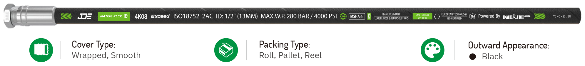 ISO 18752 MatrixFlex 4K Constant Working Pressure Hose