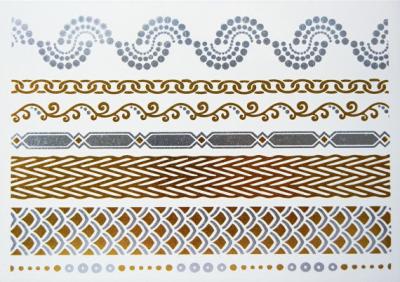 Metallic Jewelry temporary tattoo, flash tattoo, shimmer tattoo, gold tattoo