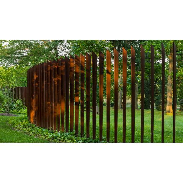 Пикетчика металла плана фермы сада загородка решетки Corten змейчатого ржавого стальная