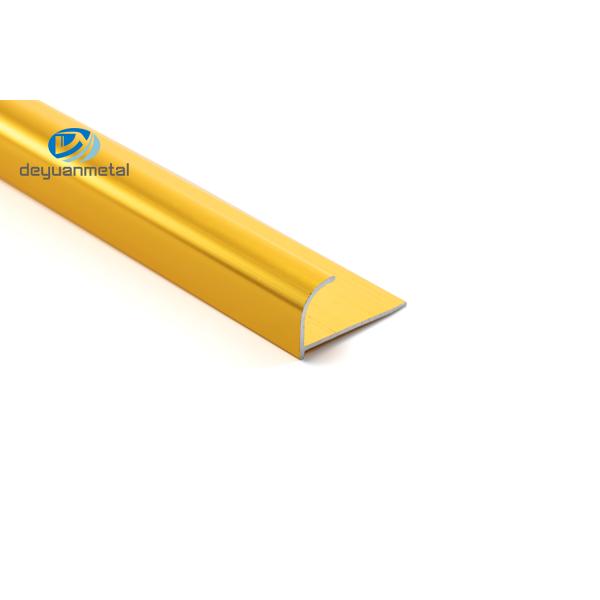 T6 алюминиевая угловая обработка электрофореза профиля 12mm золотая