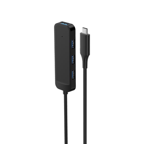 ABS Plastic USB C HUB 4 Ports USB 3.0 HUB 4in1 USB C Expansion Hub