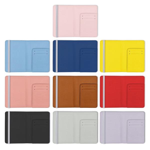 Custom Full Image Printing Colorful Sublimation Blank Leather Passport Cover And ID Card Holder