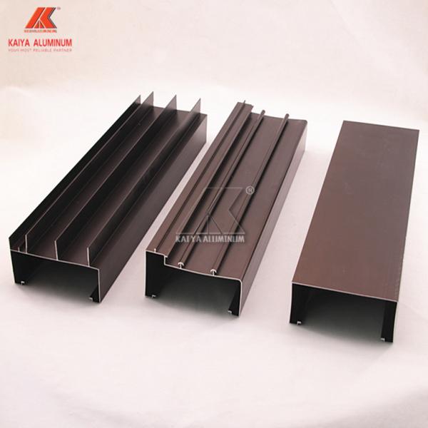 6063 T5 Structural Sliding Door Aluminum Window Extrusion Profiles Anodized