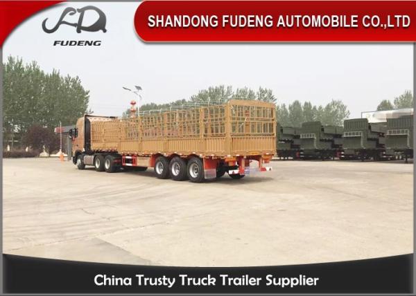 Removable Side Wall Semi Trailer 1800 Mm Fence To Transport Fruit Vegetable