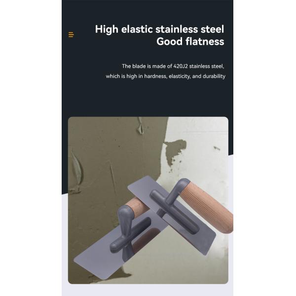 Поддержка настройки 8 дюймов длины лезвия деревянная ручка нержавеющая сталь штукатурка трофея