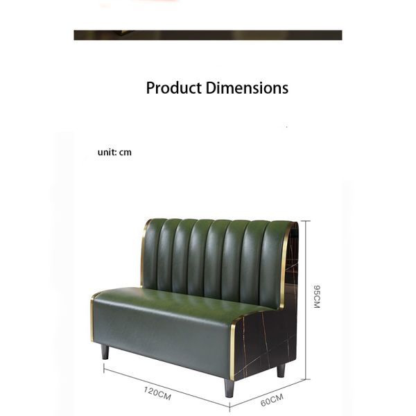 Hot Sale Luxury Bench Booth Sofa for Modern Restaurants Nightclubs Hotels Schools-Custom Aluminum Restaurant Furniture Durable