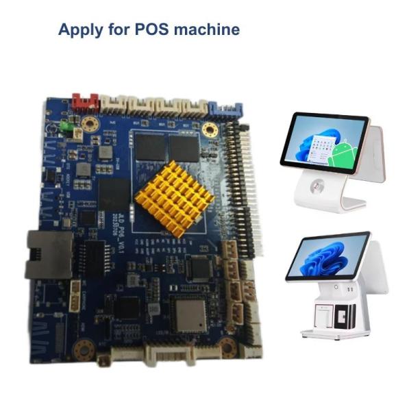 Cash Register Android Control Board Dual 8 Bit LVDS Support 16GB-128GB EMMC Storage POS System