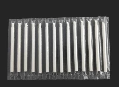 Eco Friendly Biodegradable Disposable Drinking Paper Straws  with Plain White Color