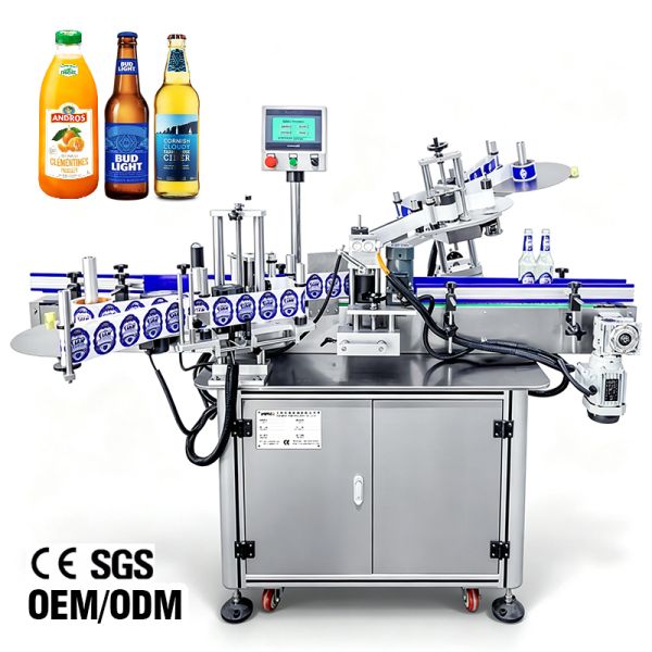 High Quality Double Head Bottle Label Applicator Machine Automatic Beer Perfume Bottle Labeling Machine With CE Certification