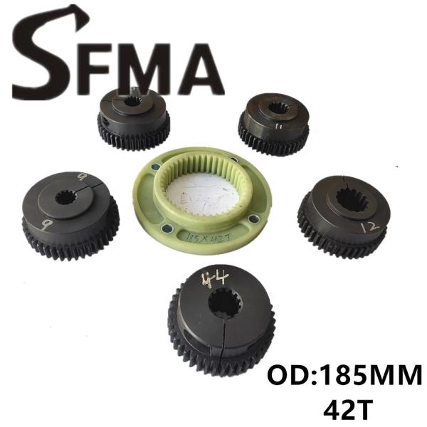 Hydraulic Excavator Spline 185MM 42T Connection Plate