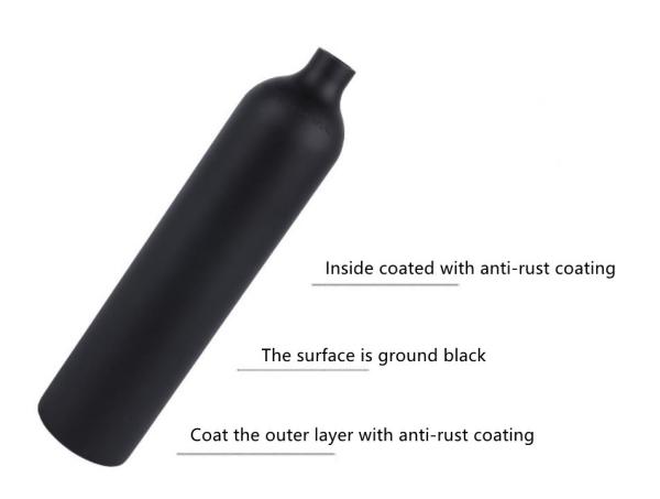Titanium Brass Divers Gas Cylinder , Rescue Scuba Diving Gas Tank