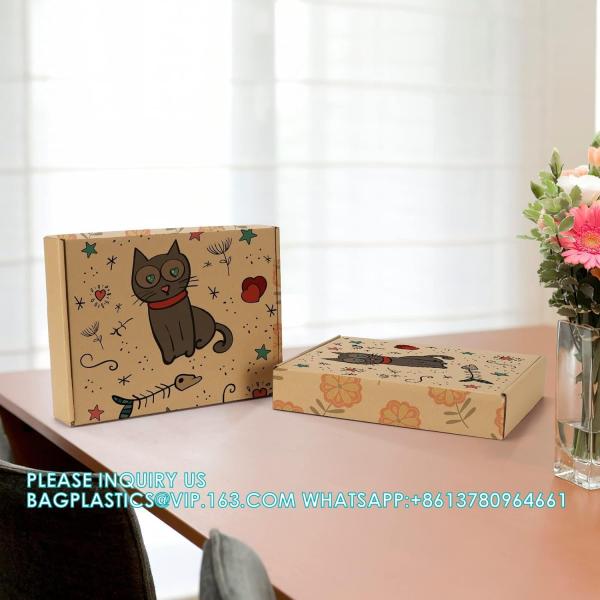 Shipping Boxes Set Of 20, Brown Corrugated Cardboard Literature Mailer Box For Packaging, Mailing, Business