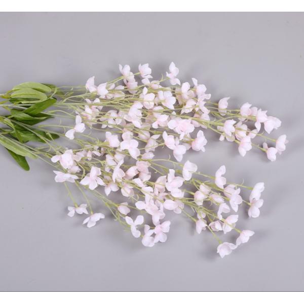 Decorative Vivid Artificial Campanula Branch Plastic Fabric For Wedding Stage