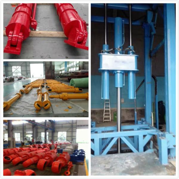 Hoist Mechanism Tie Rod Chromed Hydraulic Lift Cylinder Double Acting