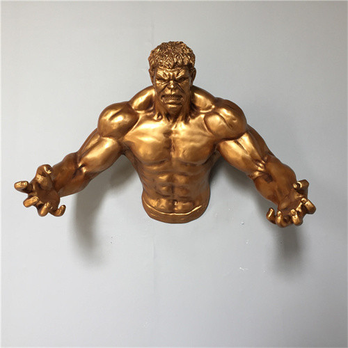 Fiberglass 3D Wall Hanging Sculpture Cartoon Incredible Hulk Sculptures