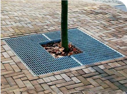 Premium Tree Pool Cover with Durable Steel Grating Design