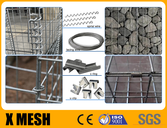 Сад квадрата ячеистой сети Gabion утюга 235 80 x 80mm сваренный окаймляя особенный дизайн