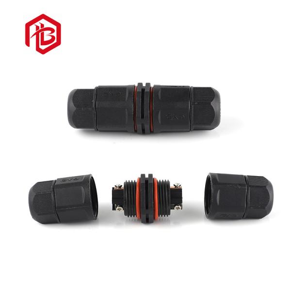 Nylon preto 2 3 4 Pin L conectores impermeáveis do parafuso de T