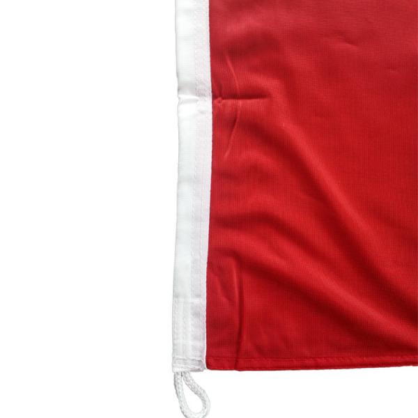 3x5' Denmark National Flag Knitted Polyester Rope and loops Customized indoor outdoor
