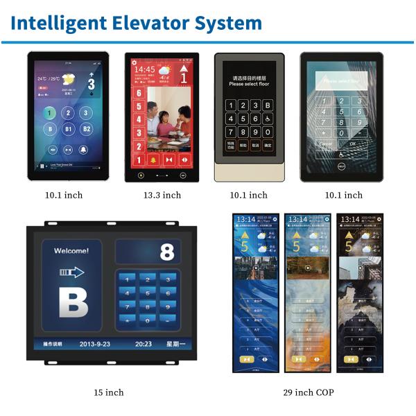 Custom Elevator LOP Operating Panel with Dot Matrix Display DC24V Power Supply and Stainless Steel Material
