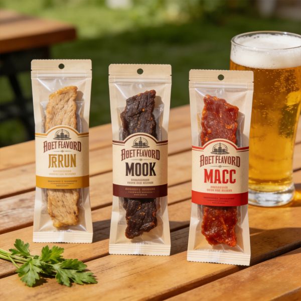 Multi Layer Plastic Customized Vertical Ziplock Bag Packaging Beef Jerky Chicken Breast Food Grade Smellproof Mylar Bag Window