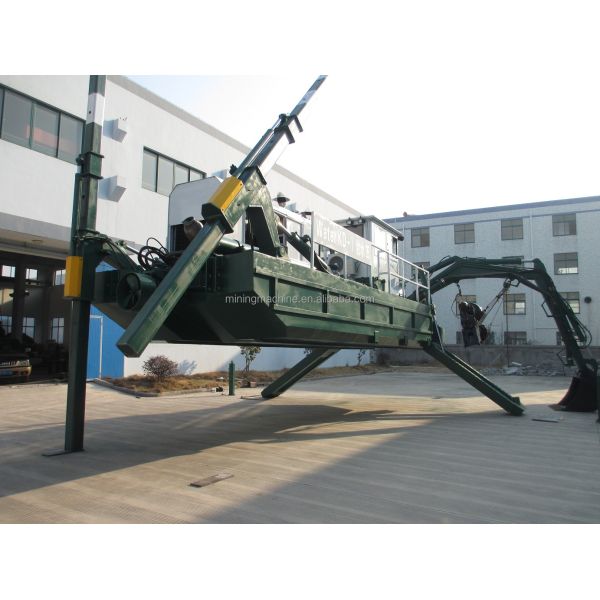 Customized Amphibious Dredger 30t Weight with 3 Stage Cutter Head