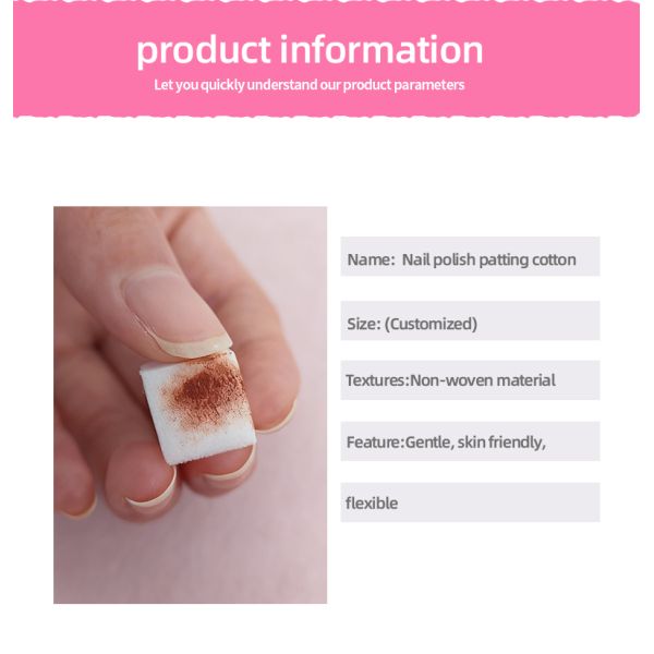 Nail Sponge Not Easily High Rebound Deformed Pat Cotton Nail Tools Patting Sponge Soft Nail Art Hand Snapping Cotton 1cm
