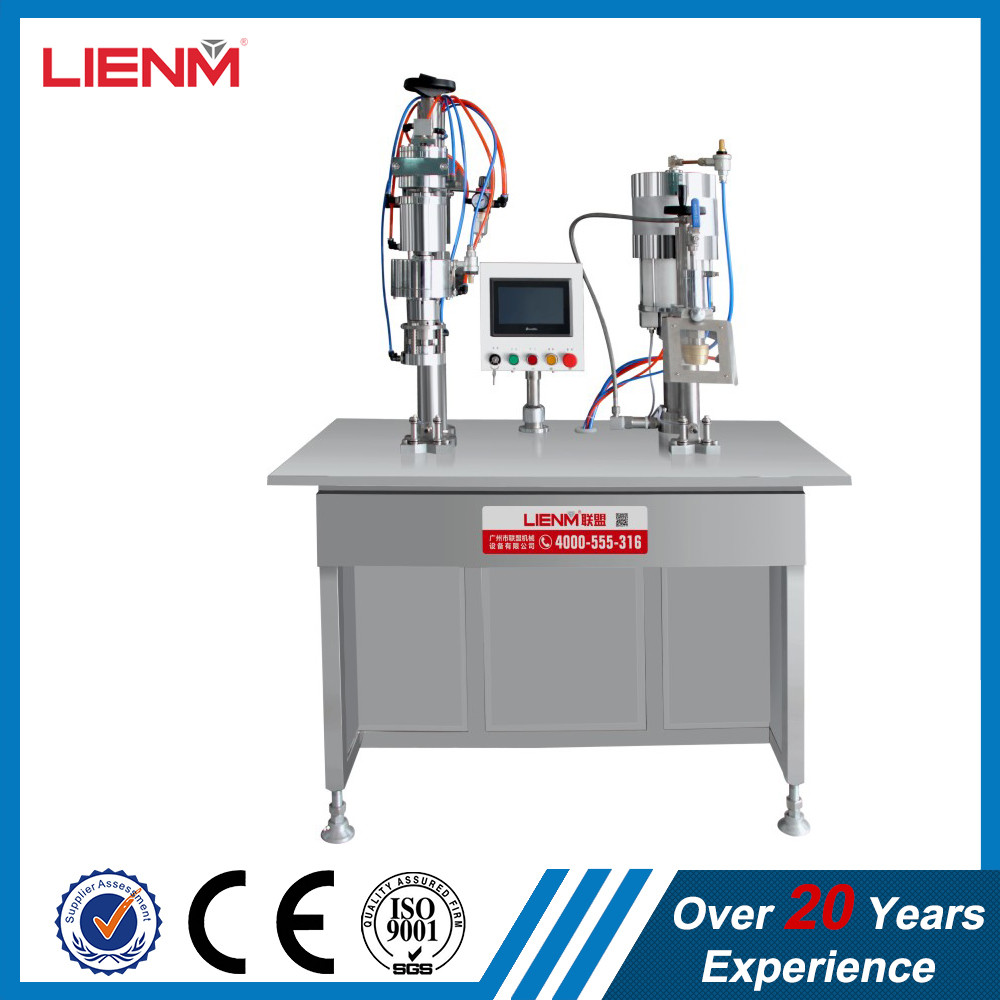 BOV aerosol can filling sealing machine