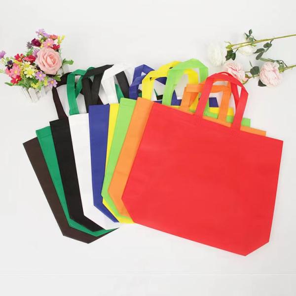 Custom Logo Printed Non Woven Fabric Tote Bag for Grocery Shopping and Promotion