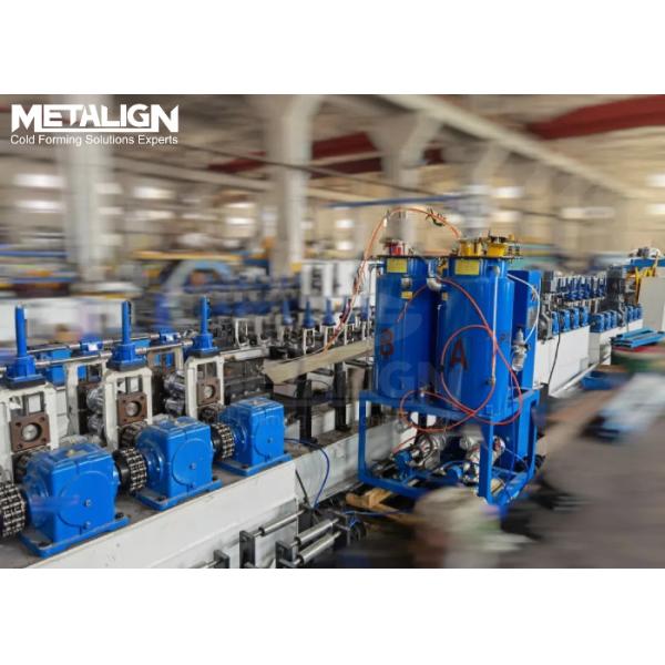 Gearbox Driven PU Foam Shutter Door Roll Forming Machine Line With Heating