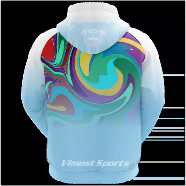 Graphic Long Sleeve Pullover Hoodie 100% Polyester Accept Custom Lables