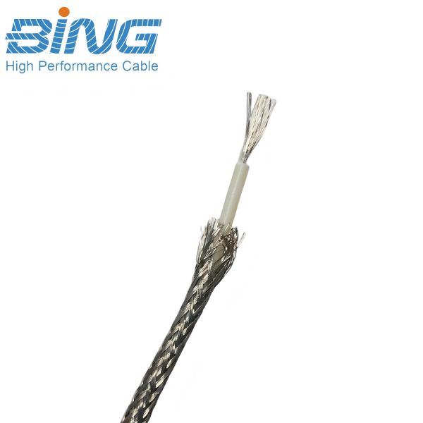 K xxxx SB Series 600V 200℃ FEP Silver-Plated Copper Shielded Wire for Internal Wiring