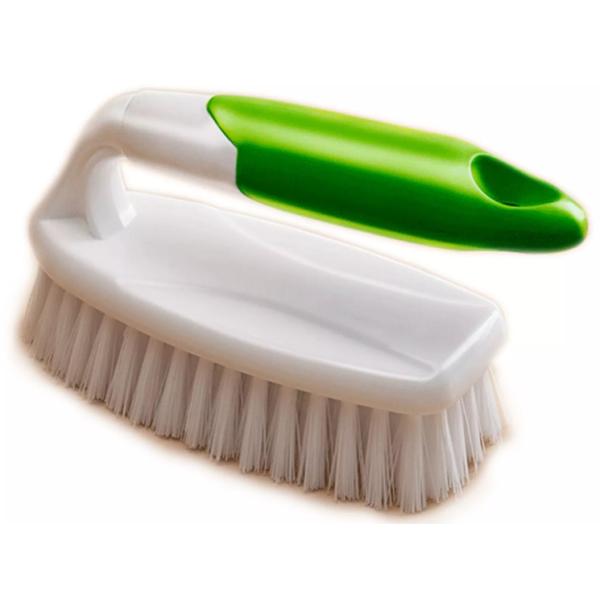 Щетка стирки ткани домочадца 17x14.5x6cm пластиковая с ручкой