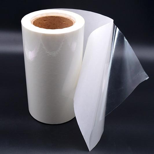 Transparent PET 50um Acrylic Glue White Glassine Liner WG3333 Model Self Adhesive Film