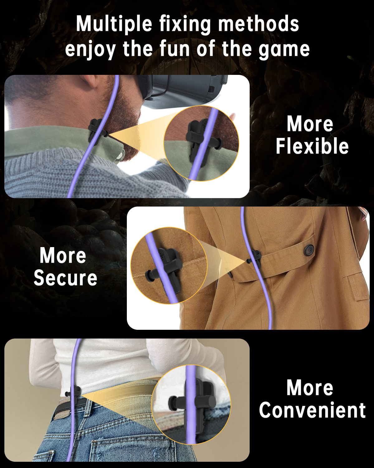 16FT 5M VR Streaming Link Cable Flexible USB A To USB C Cable For Commercial Gaming