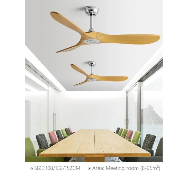Luxury Ceiling Fan Light Remote LED Electric Fan Light with glass lampshade metal Stealth Fan Light (WH-VLL-28)