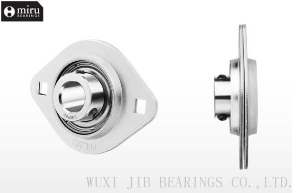 100Cr6 Steel Flange Ball Bearing Unit  SBPFL201 - SBPFL207  C0 / C3 , Pillow Block Bearings