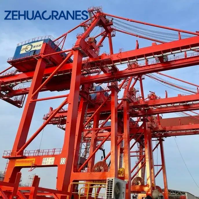 ZEHUA 2026 New STS Ship-to-Shore Container Crane 40T-65T, A8, CE Certified Port Container Loading Unloading