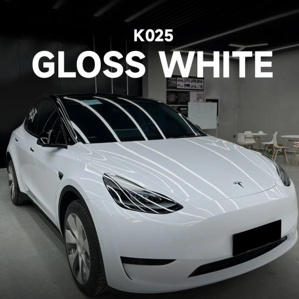 K025 Gloss White TPU Color Paint Protection Film Car Full Body Wrap