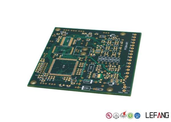PCB Multilayer Circuit Board Green Solder Mask With Immersion Gold Operating Line