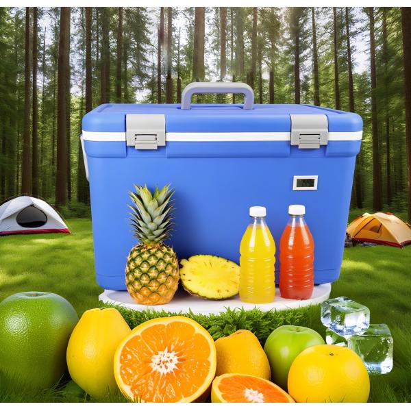 30L Plastic Ice Cooler Box for Camping and Outdoor Use