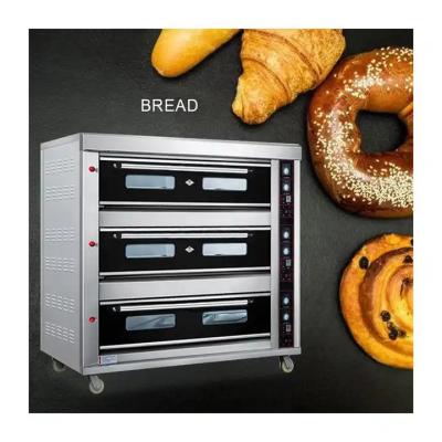 Controle digital e modo de convecção 3 camada 6 Tryas forno de panificação com dispositivo de tempo