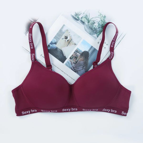 Wholesale Solid Color Small Breast Cup Bra Women Sporty Comfortable Wire Free Bra