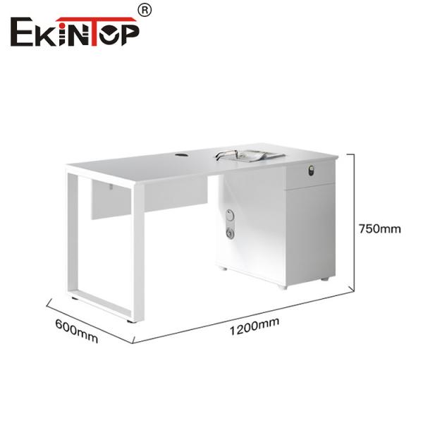 Muebles de oficina modernos minimalistas Escritorio barato con patas de metal