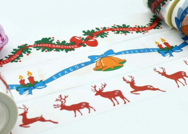 Colorful 10m Christmas Craft Skinny Washi Tape