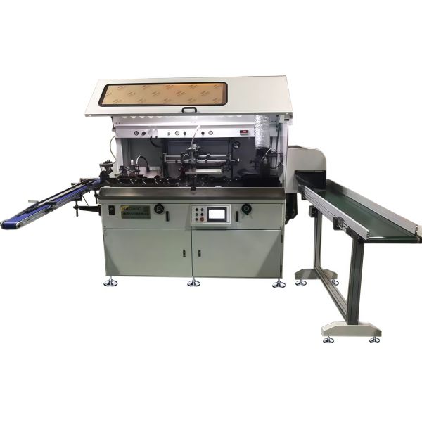 1 Color Fully Automatic Servo Screen Printing Machine For Packaging Bottles Cans