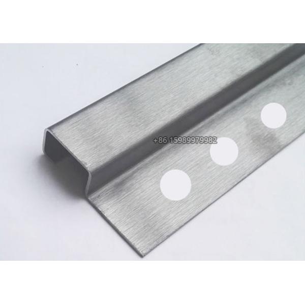 12mm Brushed Stainless Steel Tile Trim Counter Edge Trim Multiapplication