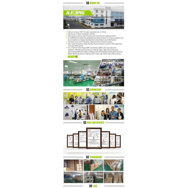 3500k/4000k/5000k Color Temperature High Bay Light Fixture for Warehouse LED Lighting